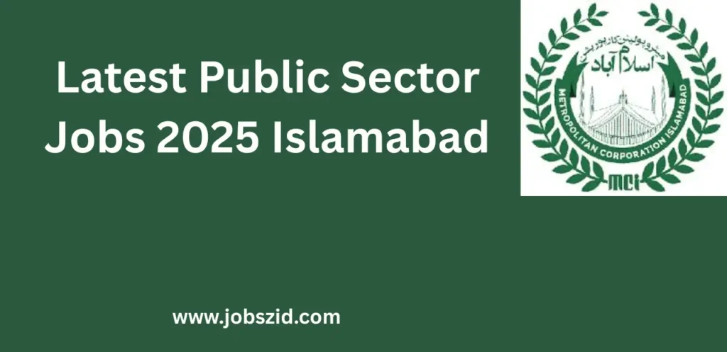 Latest Public Sector Jobs 2025 Islamabad