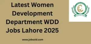 Latest Women Development Department WDD Jobs Lahore 2025