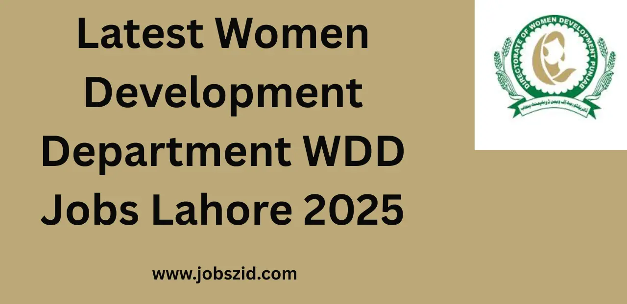Latest Women Development Department WDD Jobs Lahore 2025